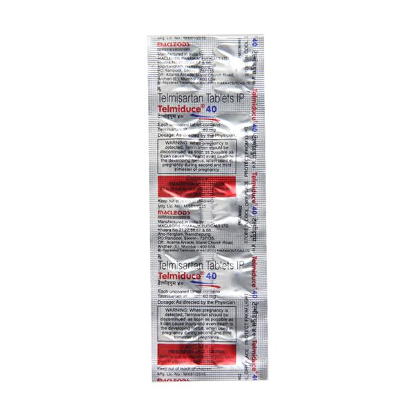 Telmiduce 40mg Tablet 10'S - Hypertension-Ang