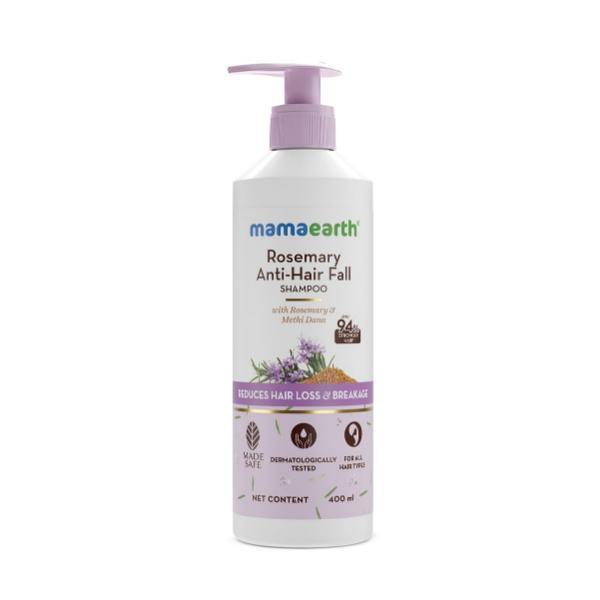 Mamaearth Rosemary Anti Hair Fall With Rosemary & Methidana Shampoo 400 ml - Shampoos