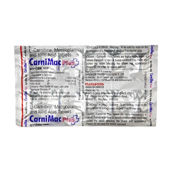 Carnimac Plus Tablet 10'S - Supplements-Vam