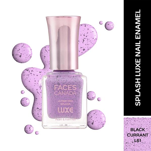 Netmeds | Faces Canada Ultime Pro Splash Luxe Nail Enamel - Black Currant (L61) 12 ml