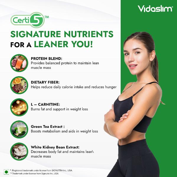 Vidaslim Meal Replacement Protein Health Shake Powder - Vanilla Elixir (Refill Pack) 500 g - Weight Loss