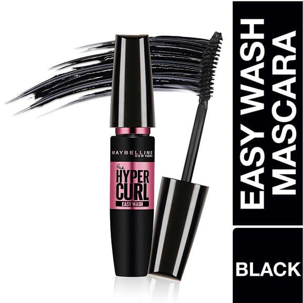 Maybelline New York Hypercurl Mascara Washable, Black 9.2 Gm - Mascaras