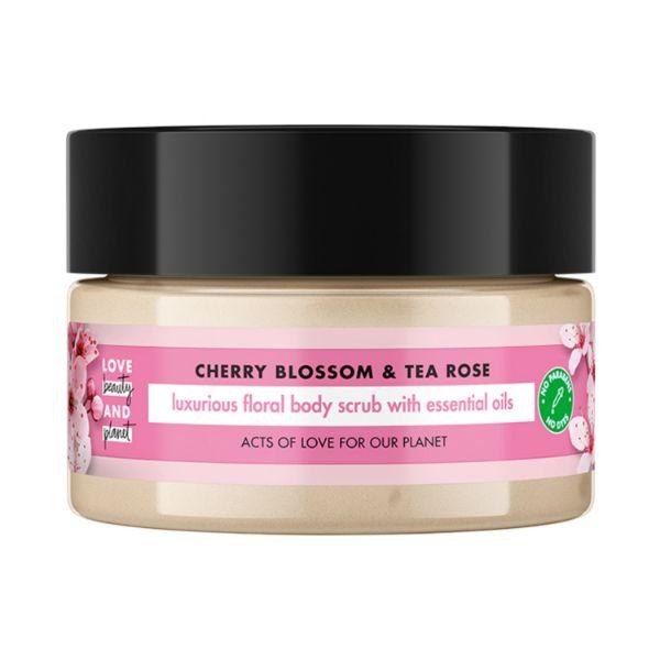 Love Beauty And Planet Exfoliating cherry Blossom & Tea Rose Body Scrub 200 ml - Scrubs & Exfoliants