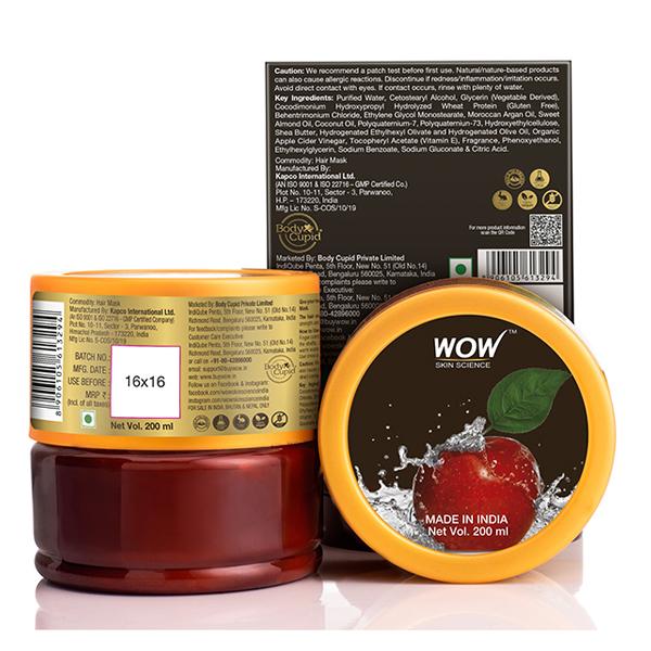 WOW Skin Science Apple Cider Vinegar Hair Mask 200 ml - Hair Masks & Packs