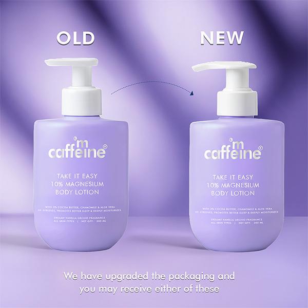 MCaffeine 10% Magnesium Body Lotion, 3X Instant Stress Reduction, Vanilla Betters Sleep & Relaxes 300 ml - Lotions & Creams