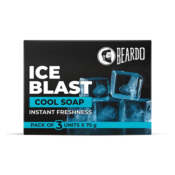 Netmeds | Beardo Ice Blast Soap For Men 75 gm x 3 3's