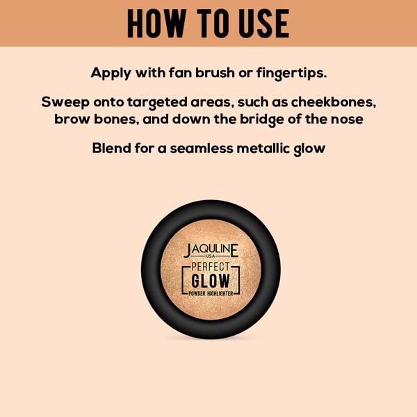 Jaquline USA Perfect Glow Powder Highlighter Sunlighter 01 5 gm - Highlighters & Illuminators
