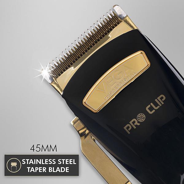 VEGA Professional Pro Clip Hair Clipper with 240 mins Runtime, (VPPHC -06) 1's - Trimmers