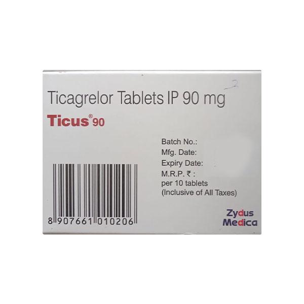 TICUS 90mg Tablet 10's - Blood Clot-Ant