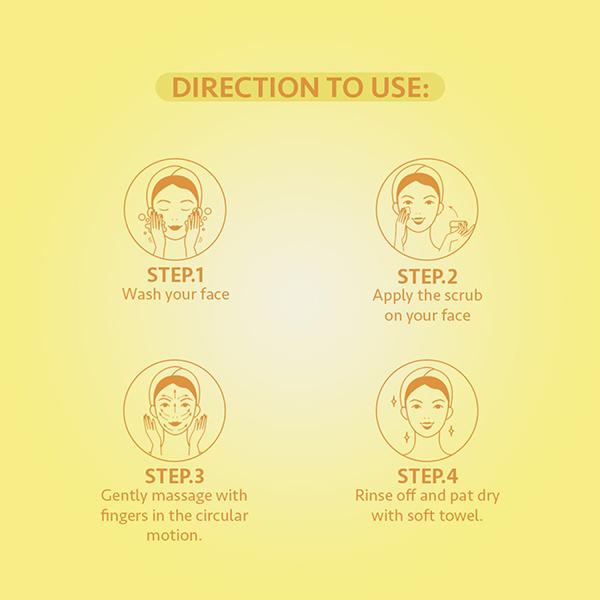 Berina Go Glow By Berina Almond & Honey Face Scrub 500 ml - Face Scrubs