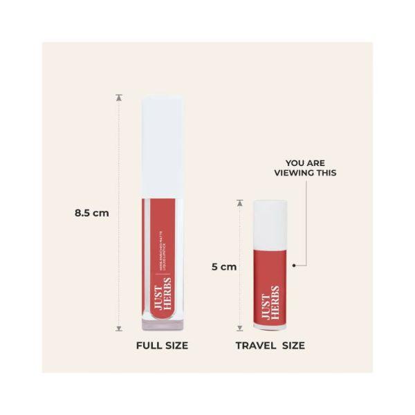Just Herbs Ayurvedic Liquid Lipstick Kit With Long Lasting, Hydrating 5's - Liquid Lipsticks