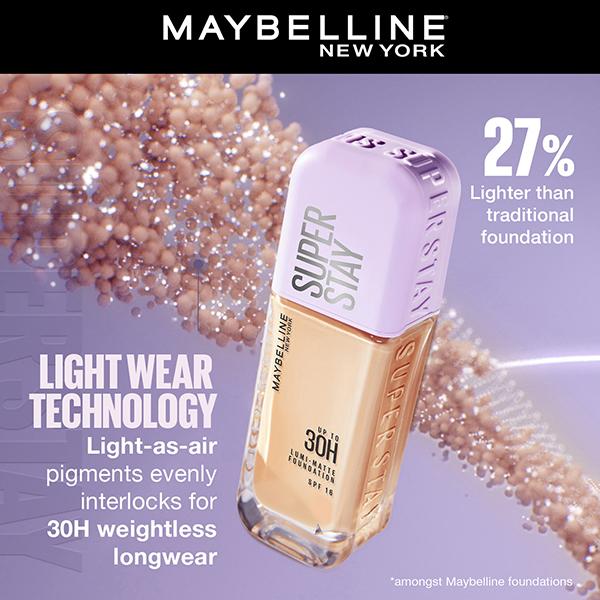 Maybelline New York Super Stay Lumi-Matte Liquid Foundation 30H Longwear Yet Light-As-Air, 230 35 gm - Foundation
