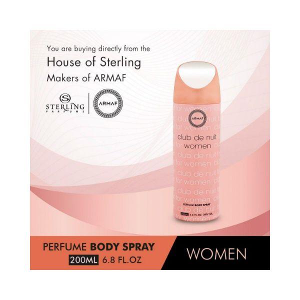 Armaf Club De Nuit Perfume Body Spray for Women 200 ml - Women Deodorants/Roll-Ons