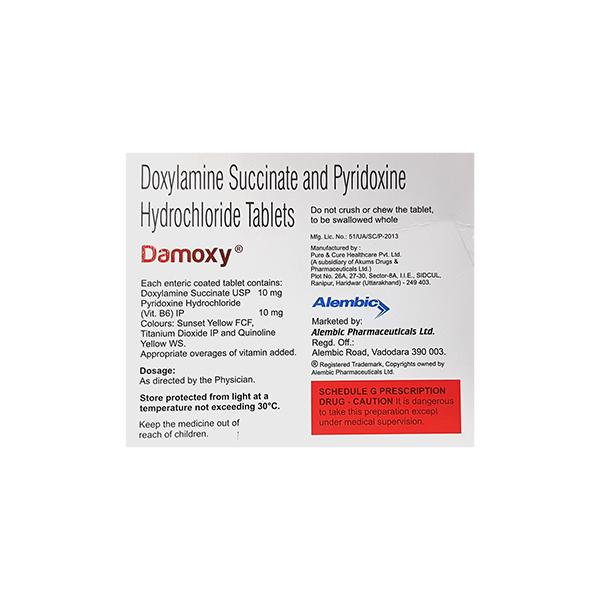 DAMOXY 10/10mg Tablet 30's - Vomitting/Emesis-Ant