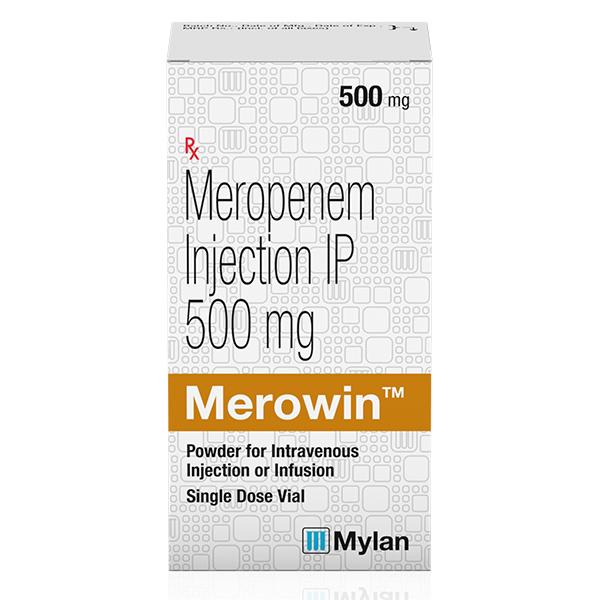Merowin 500mg Injection 1'S - Bacterial Infections-OAB