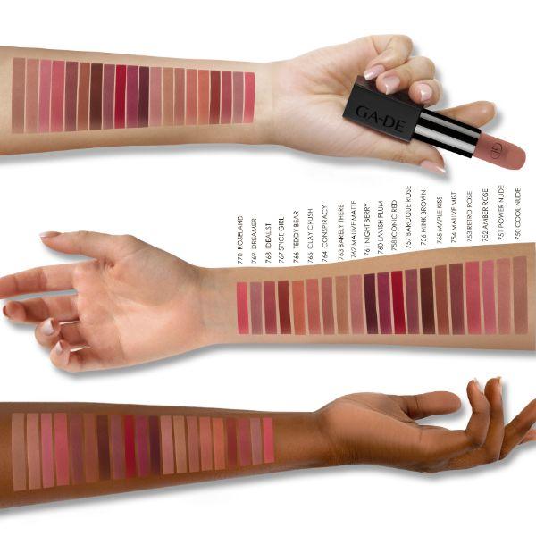 Ga-De Velveteen Pure Matte Lipstick 764 Conspiracy 4 gm - Lipsticks