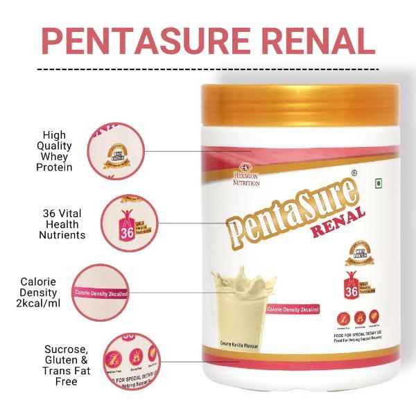 PentaSure Renal Powder - Vanilla Flavour 400 g - Daily Health Drinks