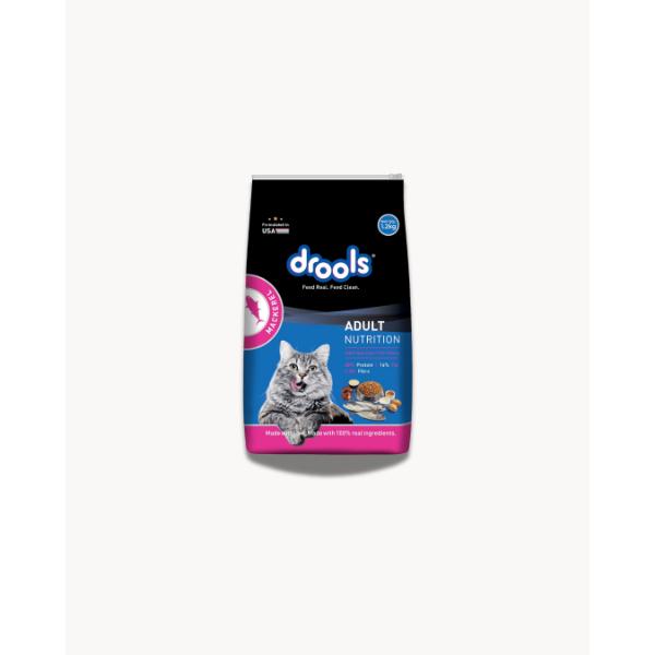 Netmeds | Drools Adult Nutrition Pet Food For Cats - Mackerel 1.2 kg