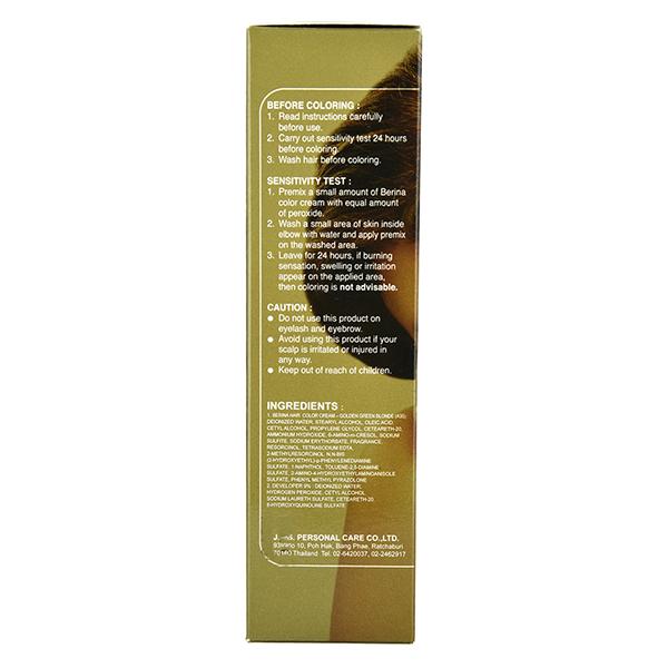 Berina A35 Golden Green Blonde Hair Color Cream 60 gm - Crème