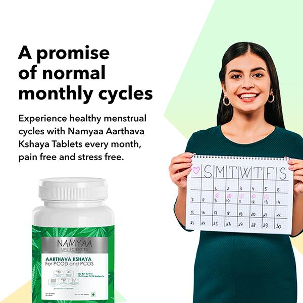 Namyaa Aarthava Kshaya- For PCOD and PCOS- Pack of Tablets 60's - Others