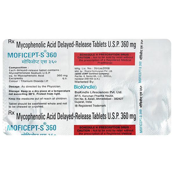 MOFICEPT S 360mg Tablet 10's - Auto Immune Disease-Imm