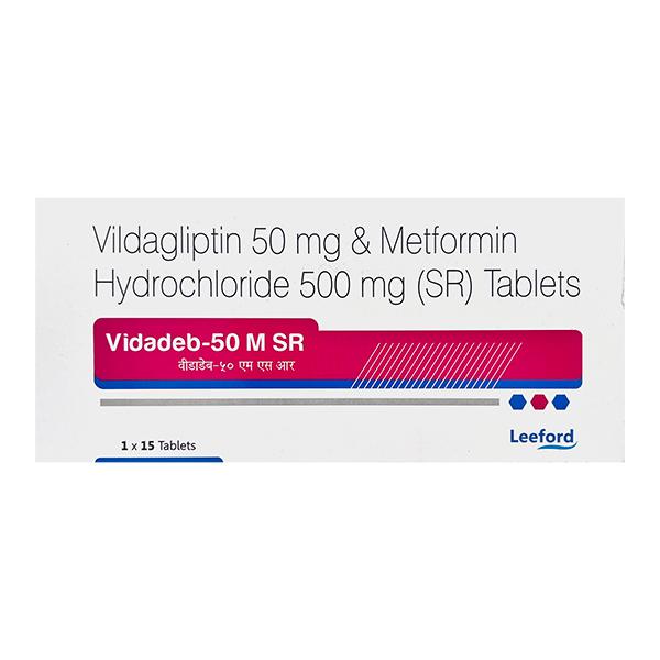 VIDADEB 50 M SR Tablet 15's - Diabetes-Ant
