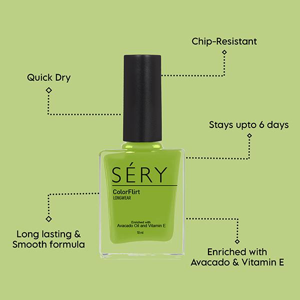 SERY Colorflirt Nail Paint - Rare-Bare 10 gm - Nail Polish