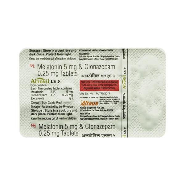 ALTONIL LS 5 Tablet 15's - Anxiety-Anx