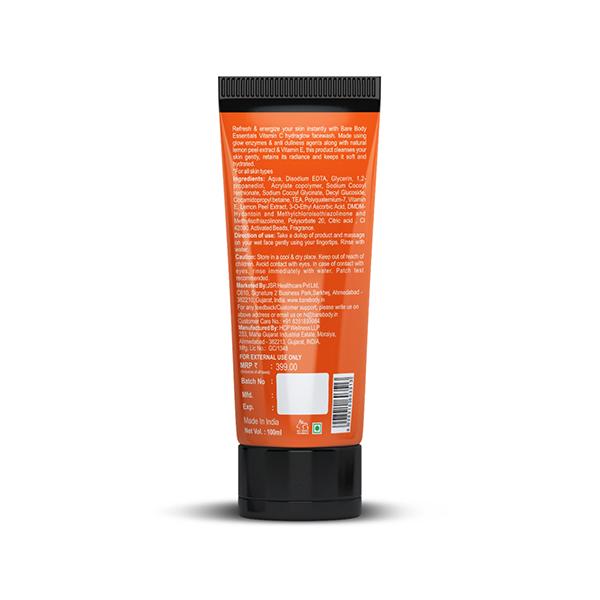 Bare Body Essentials Vitamin C Face Wash Hydraglow 100 ml - Face Wash & Cleansers