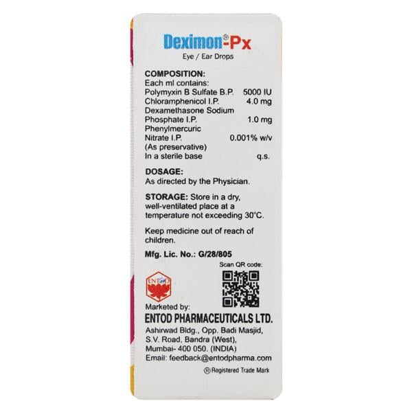 DEXIMON PX Eye/Ear Drops 5ml - Eye Infections-Eaa