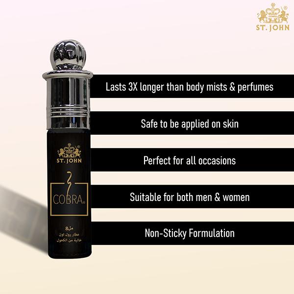 St. John Cobra Attar Roll On 8 ml - Men Deodorants/Roll-Ons