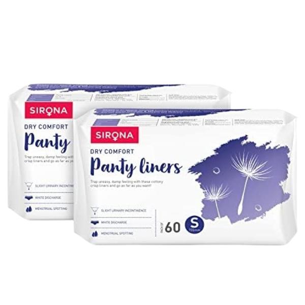 Sirona Organic Cotton Panty Liner (S) (Pack Of 2 X 60's) - Panty Liners