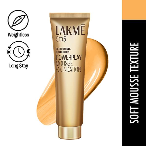 Netmeds | Lakme 9to5 Powerplay Mousse Foundation, Beige Vanilla, 25gm