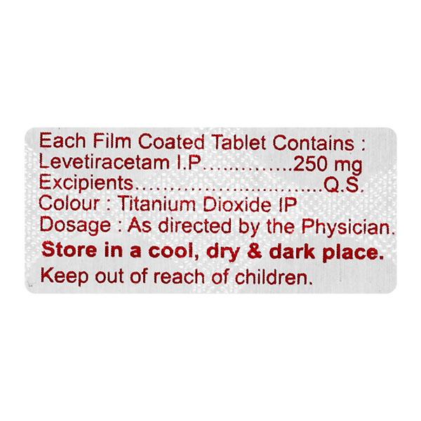 LEVICTUS 250 Tablet 10's - Epilepsy/Convulsion-Ant