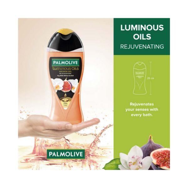 Palmolive Luminous Oil Rejuvenating Body Wash 100% Natural Fig Oil & White Orchid Extracts 250 ml (N) - Shower Gels & Body Wash