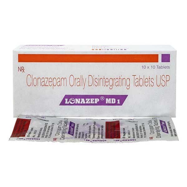 Lonazep MD 1mg Tablet 10'S - Anxiety-Anx