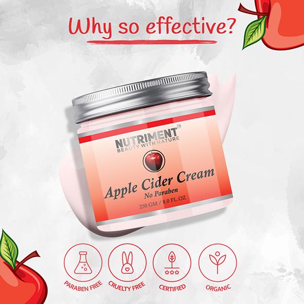 Nutriment Apple cider CreamAll Skin Type 250 gm - Lotions & Creams