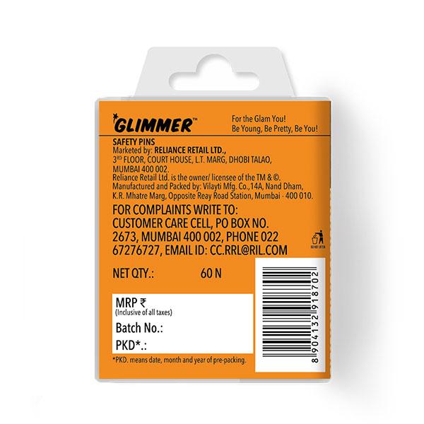 Glimmer Safety Pin 60's - Loofahs & Sponges