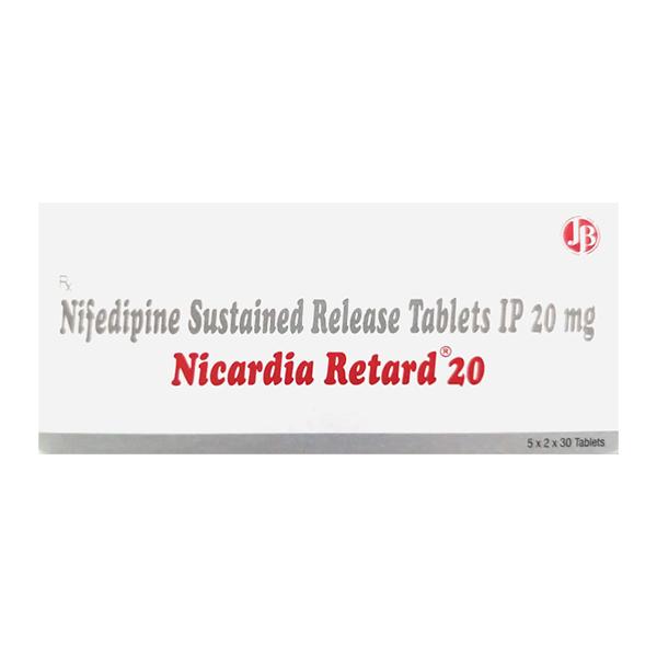 NICARDIA RETARD 20 Tablet 30's - Hypertension-Cal
