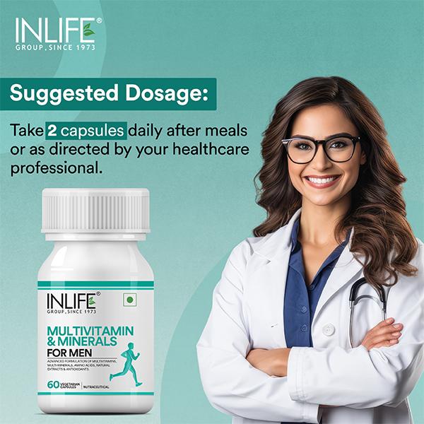 Inlife Multivitamin & Minerals Capsule - Men 60's - Multi-Vitamins