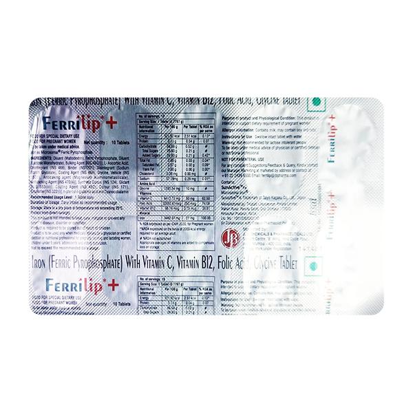 FERRILIP + Tablet 10's - Supplements-Vam