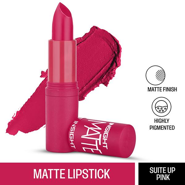 Insight Cosmetics Matte Lipstick - Suite Up Pink 4.2 gm - Lipsticks