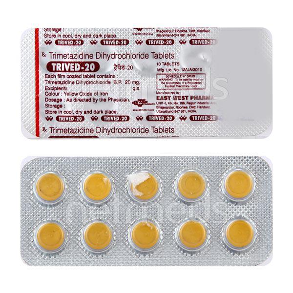 Trived 20mg Tablet 10'S - Angina