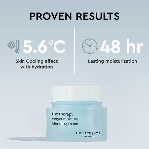 The Face Shop The Therapy Vegan Moisture Blending Cream 60 ml - Face Moisturizers
