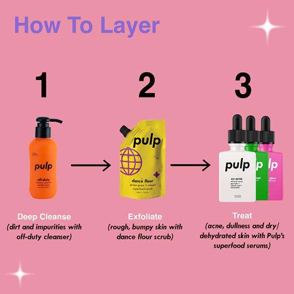 Pulp Cosmetics Dance Flour Scrub 100 gm - Scrubs & Exfoliants