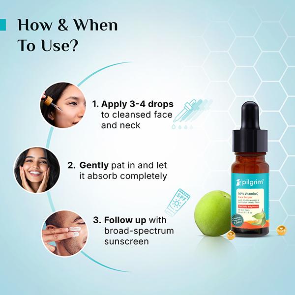 Pilgrim 10% Vitamin C Face Serum For Daily Brightness 10 ml - Face Mists