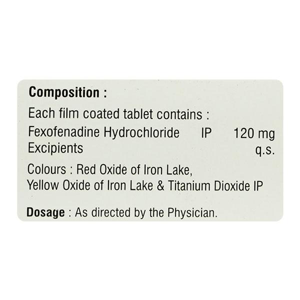 HHFEXO 120 Tablet 10's - Allergies-Ant