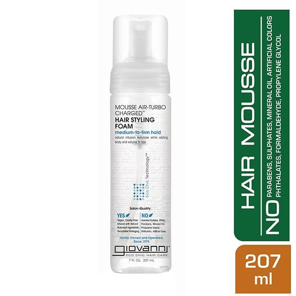 Netmeds | Giovanni Organic Natural Mousse Hair Styling Spray Foam 207 ml