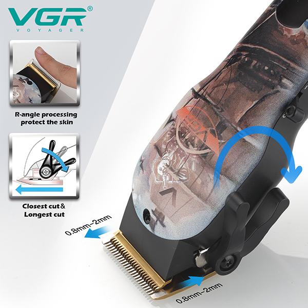 VGR V-689 Trimmer 180 min Runtime 4 Length Settings (Multicolor) 1's - Trimmers