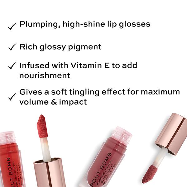 Makeup Revolution Pout Bomb Plumping Gloss Sauce 4.6 ml - Lip Glosses